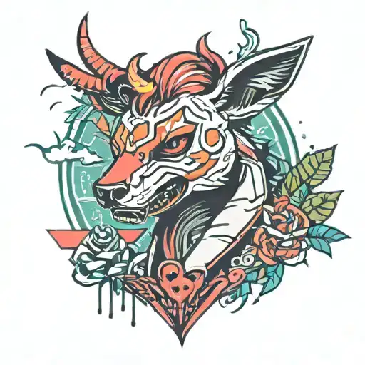 Hotline Miami tattoo design idea