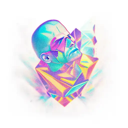 gemstone christian tattoo design idea