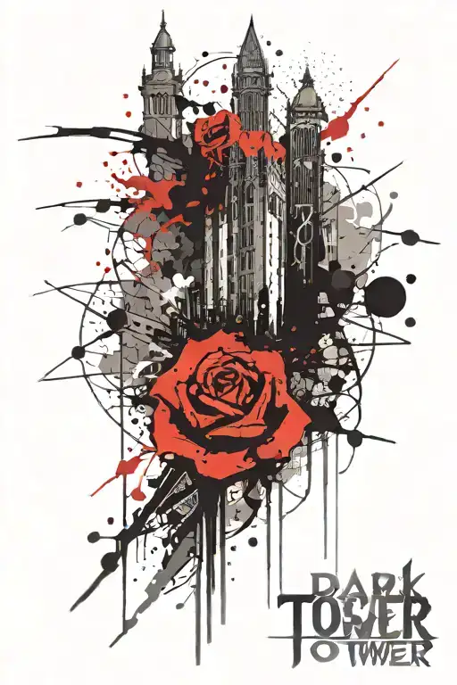 the dark tower tattoo design idea