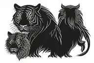 tiger,eagle,mandala,medusa tattoo design idea