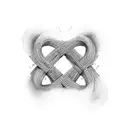 infinity symbol with the name Yaneli and Erika on it tattoo design idea