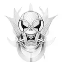 Harley Davidson bike tattoo design idea