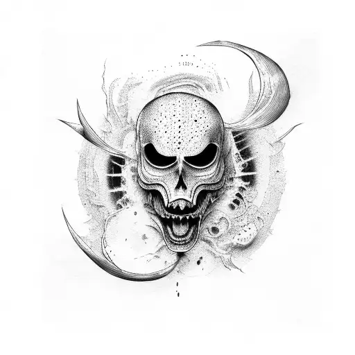 scream tattoo design idea