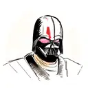 darth vader as ronin tattoo design idea