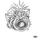 the phrase "i thought of quiting baby, but my heart just ain't gonna buy it" tattoo design idea