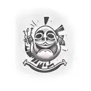 the phrase "i thought of quiting baby, but my heart just ain't gonna buy it" tattoo design idea