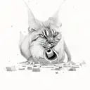 percussion tattoo design idea