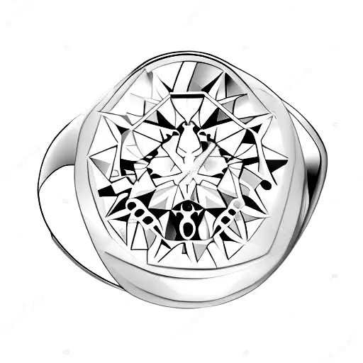 wedding ring  tattoo design idea
