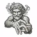 Michelangelo fingers tattoo design idea