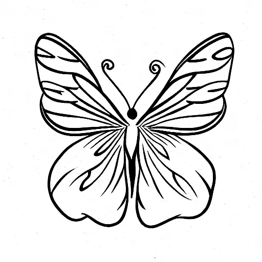 Butterfly with the Starsigns Scorpio and Leo tattoo design idea