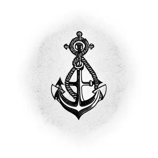 anchor with compass and fill with something unique on arm tattoo design idea