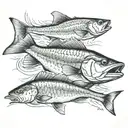 cape cod fish with bacalao tattoo design idea
