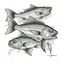 cape cod fish with bacalao tattoo design idea