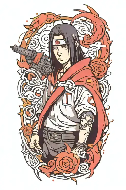 Itachi Uchiha tattoo design idea