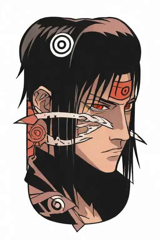 Itachi Uchiha anime tattoo design idea