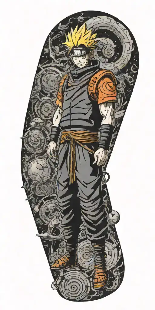 Anime about naruto dragonball one pience tattoo design idea