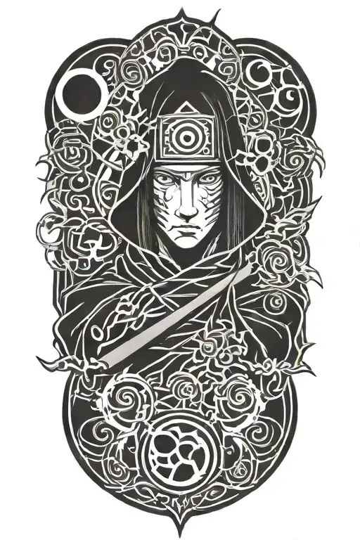 Itachi Uchiha tattoo design idea