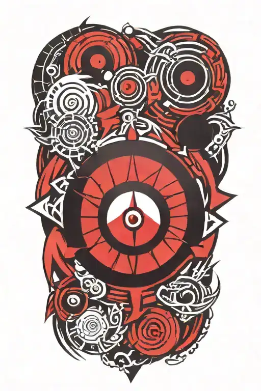 Sharingan tattoo design idea