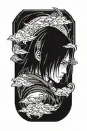 Itachi Uchiha anime tattoo design idea