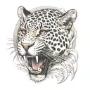 realistic jaguar tattoo back of shoulder tattoo design idea