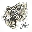 realistic jaguar tattoo back of shoulder tattoo design idea