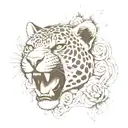 realistic jaguar tattoo back of shoulder tattoo design idea
