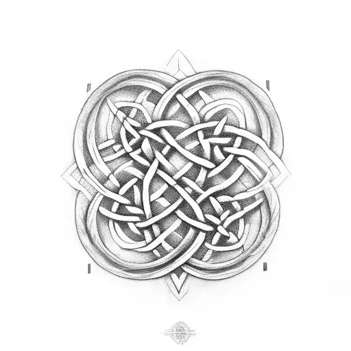 celtic motherhood knot  tattoo design idea