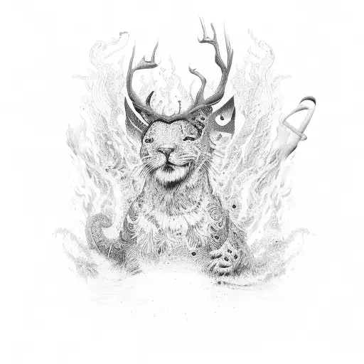 peter walking on water tattoo design idea