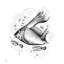 fishes and loaves tattoo design idea