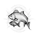 fishes and loaves tattoo design idea