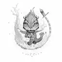 peter walking on water tattoo design idea