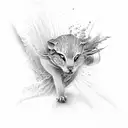 peter walking on water tattoo design idea