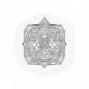 masculine men's wedding ring tattoo design idea