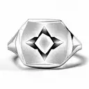 masculine men's wedding ring tattoo design idea