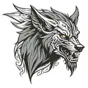 lycan tattoo design idea