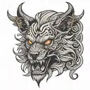 lycan tattoo design idea