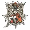 cultist dancer tattoo design idea