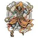 cultist dancer tattoo design idea