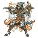 cultist dancer tattoo design idea