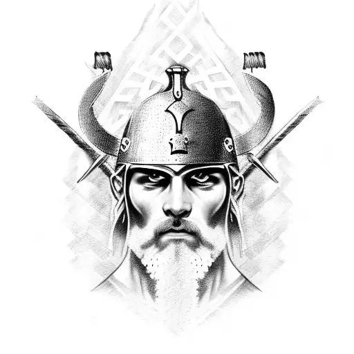 Greek warrior tattoo design idea