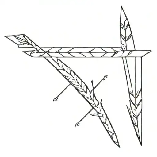 Ermine Breton Arrow tattoo design idea