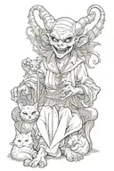 Evil tattoo design idea