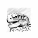 raptor on top of CN tower tattoo design idea