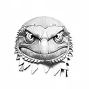 raptor on top of CN tower tattoo design idea