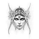 virgen tattoo design idea