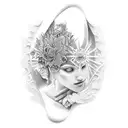 virgen tattoo design idea