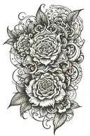 blurry tattoo design idea