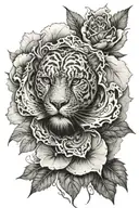 blurry tattoo design idea