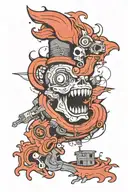 blurry tattoo design idea