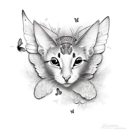 Kandace name with butterflies around it  tattoo design idea